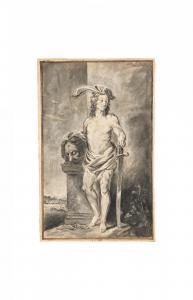 WILLMANN Michael Lukas Leo. 1630-1706,David with the Head of Goliath,Van Ham DE 2020-05-28