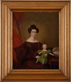 WILLOUGHBY R,PORTRAIT, SAID TO BE MRS. STEVENSON AND HER SON CH,1836,Stair Galleries US 2009-09-12