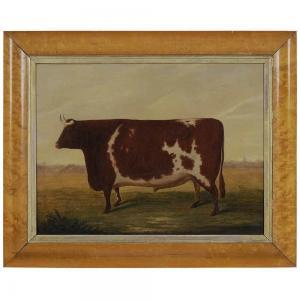 WILLOUGHBY William,The Improved Lincolnshire Ox, Durham Cross, Smithf,Brunk Auctions 2017-09-15