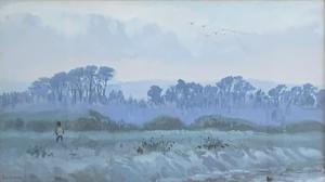 WILLS Barbara 1924-2013,Landscape in Blue,David Lay GB 2019-10-31
