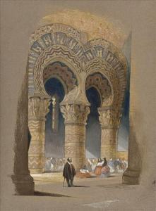 WILLSON Harry 1813,Mosque scene,1851,Dreweatt-Neate GB 2011-10-13