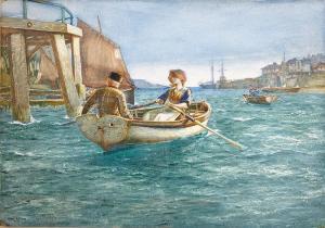 WILMER Joseph Riley 1883-1941,The Fisherman's Daughter,1910,David Lay GB 2019-07-25
