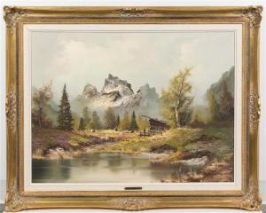 WILMER R 1900,Landscape and Mountain,20th century,Hindman US 2016-10-20