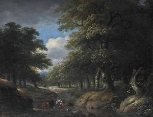 WILS Jan,A wooded landscape with a milkmaid and shepherd, w,1653,Christie's GB 2013-10-02