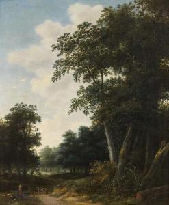 WILS Jan,Paysage de forêt avec un chasseur a,1650,Artcurial | Briest - Poulain - F. Tajan 2019-11-13