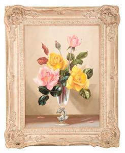 WILSON Alexander 1766-1813,A still life study of pink and yellow roses in a g,Duke & Son 2024-01-25