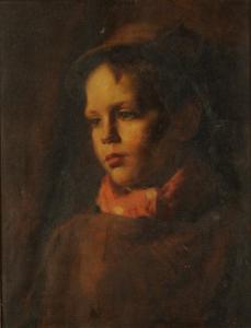 WILSON B 1900-1900,Head and shoulders portrait of a young boy looking,Morphets GB 2014-12-04
