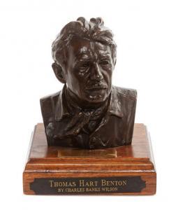 WILSON Charles Banks 1918-2013,Bust of Thomas Hart Benton,1989,Hindman US 2018-10-12