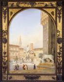 WILSON Charles Heath,Fountain of Neptune, Piazza della Signoria, Floren,1876,Adams 2005-11-30