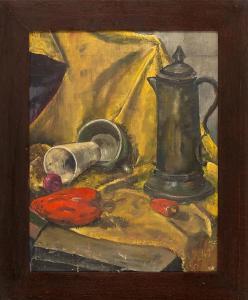WILSON Claggett,Still life of a tankard and vegetables,Eldred's US 2015-01-24