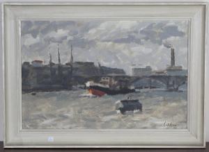 WILSON David 1872-1935,Rough Water, The Pool of London,20th century,Tooveys Auction GB 2021-03-17