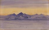 WILSON Edward Adrian 1872-1912,An Antarctic mountain scene at sunset,Bonhams GB 2012-12-04