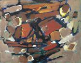 WILSON Frank Avray 1914-2008,Untitled - orange, red and black,Bonhams GB 2015-09-15