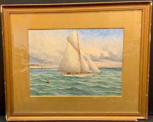 WILSON G,Racing Yacht off the White Cliffs,Bamfords Auctioneers and Valuers GB 2022-07-13