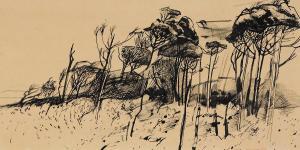 WILSON Geoffrey Ronald 1927-2010,Pines, Bribie Island - Qld,1969,Elder Fine Art AU 2023-07-31