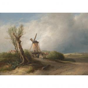 WILSON John 1774-1855,A WOODED LANDSCAPE WITH WINDMILL,Lyon & Turnbull GB 2023-10-18