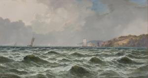 WILSON John 1774-1855,Coastal scene with shipping on a rough sea,Rosebery's GB 2024-02-27