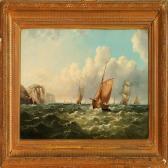 WILSON John 1800-1800,Marine with sailingships,1877,Bruun Rasmussen DK 2010-02-22