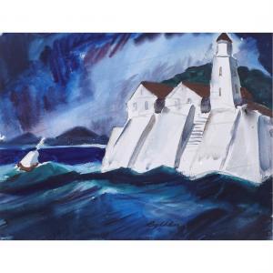 WILSON K. Ray,Lighthouse in Storm,Clars Auction Gallery US 2023-08-11