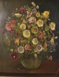 WILSON Margaret Evangeline 1890-1977,Still Life of Flowers in a Glass Vase,John Nicholson 2020-07-17