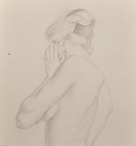WILSON Margaret Evangeline,Study of the Back of a Naked Lady,1919,John Nicholson 2020-01-29
