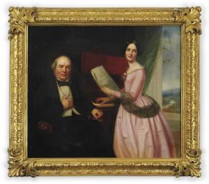 WILSON Matthew 1814-1892,Group portrait of a lady and a gentleman,Christie's GB 2011-07-14