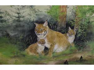 WILSON Maurice 1914-1987,A European Lynx and two Young,Charterhouse GB 2018-02-16