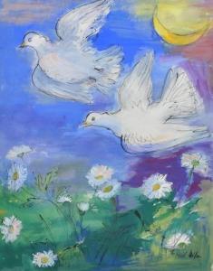 WILSON Muriel 1892-1977,Doves in Flight,Gilding's GB 2016-09-27