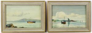WILSON P.Macgreggor 1860-1960,boats with figures at sea,Kaminski & Co. US 2023-04-29