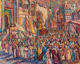 WILSON Pat 1868-1928,La procession du Mahmal,Millon & Associés FR 2021-06-14