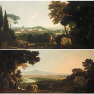 WILSON Richard,rome from the villa madama; and st peter's and the,1753,Sotheby's 2004-03-26