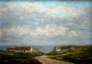 WILSON Robert B 1900-1900,Thatched Cottages by the Sea, Co. Donegal,2013,Mealy's IE 2010-06-22