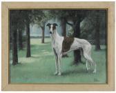 WILSON SHERMAN Helen 1913-2005,A Greyhound in a Landscape,Brunk Auctions US 2011-11-19