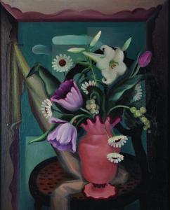WILSON 1900-1900,Still Life with Flowers in a Vase,1936,John Nicholson GB 2014-09-24