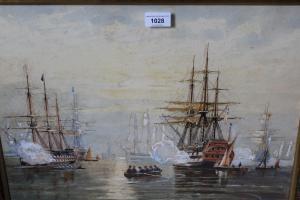 WILSON Thomas Walter 1851-1912,tall ships in a naval regatta,Lawrences of Bletchingley GB 2020-09-08