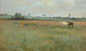 WILSON William Heath 1849-1927,Chevaux dans un paysage de p,Artcurial | Briest - Poulain - F. Tajan 2016-10-11