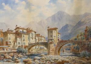 WIMBUSH Henry Bowser 1858-1943,Sospel Maritime Alps,Gorringes GB 2023-02-20