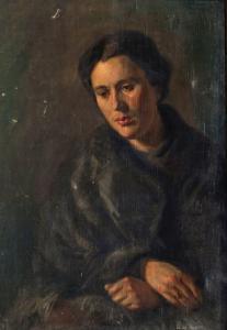 WIMMENAUER ADALBERT 1869-1914,Portrait of a lady seated half-length,1910,Rosebery's GB 2017-12-06