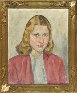 WIMMER Fritz 1879-1960,Brustbildnis einer jungen Frau,Allgauer DE 2017-04-06