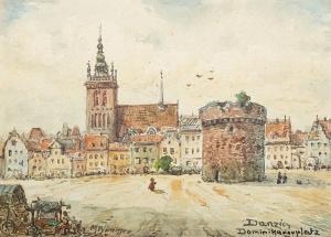 WIMMER Moritz 1800-1900,Gdańsk, Plac Domnikański,Sopocki Dom Aukcjny PL 2020-10-10