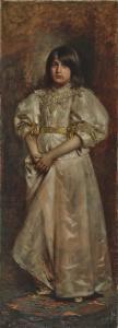 WIMMER Rudolf 1849-1915,Portrait of a girl,1902,Neumeister DE 2020-12-02