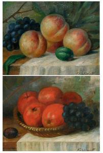 WIMPFF fr,Still life of fruit on a table top, and another similar, a pair,Bonhams GB 2009-08-10