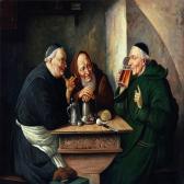 WINCHLER Th 1900-1900,Three monks in cheerful company,Bruun Rasmussen DK 2013-04-08