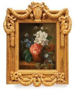 WINCK Johann Amandus 1748-1817,Still Life of a Rose, Morning Glories and Other,Neal Auction Company 2022-01-28