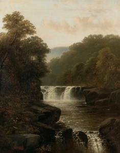 WINDER Daniel H 1870-1920,Waterfall,1898,William Doyle US 2022-03-30