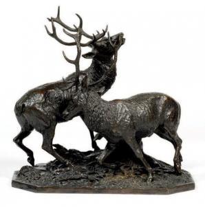 WINDER Rudolf 1842,Combat de cerfs,1890,Neret-Minet FR 2015-03-04