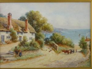 WINDER Sidney P 1884-1966,Coastal thatched cottage,Rogers Jones & Co GB 2016-08-30