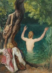 WINDHAGER Franz 1879-1959,A summer swim,Christie's GB 2012-02-01