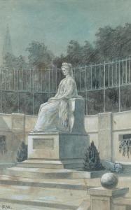 WINDHAGER Franz 1879-1959,Empress Elisabeth monument in Vienna,1926,Palais Dorotheum AT 2019-06-18