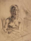 WINDHAGER Franz 1879-1959,Standing nude,1912,Bloomsbury London GB 2012-11-14